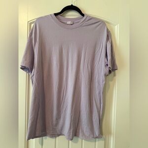 Skims Boyfriend Short Sleeve Crew Tee in Light Lavender